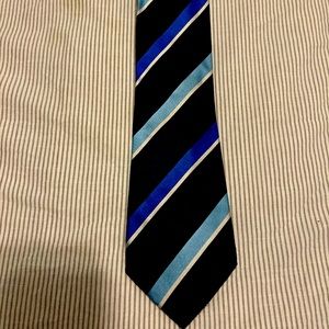 Burberry Mens Neck Tie - Navy Stripe